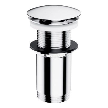 OMNIRES A716CR - Slivnik za umivaonik CLICK-CLACK, prečnik 6,6 cm, polirani hrom