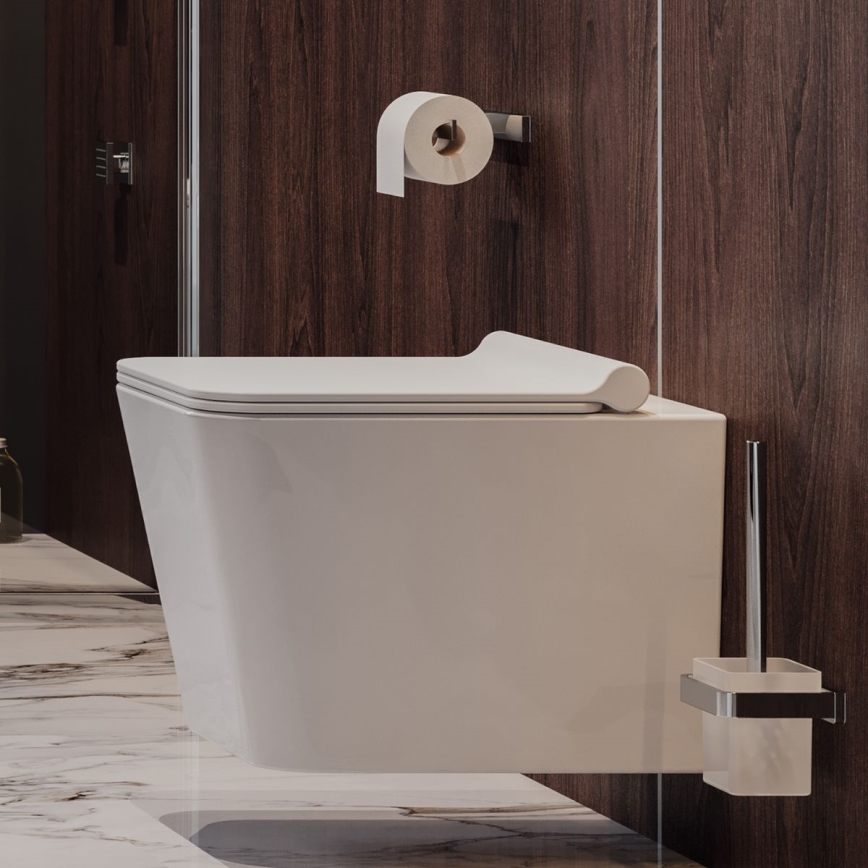 OMNIRES BOSTONDEBP - WC daska prigušiva BOSTON duroplast/sjajna bela