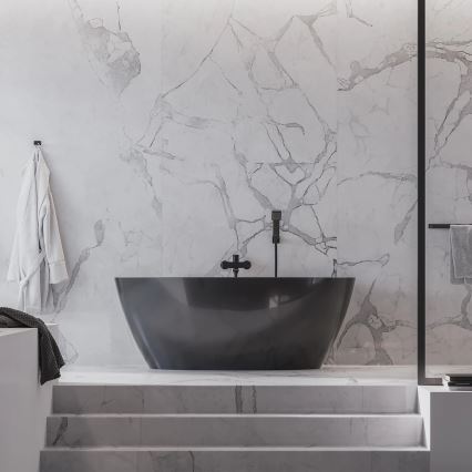 OMNIRES DA70110BL - Zidni kuk DARLING, polumat crne boje