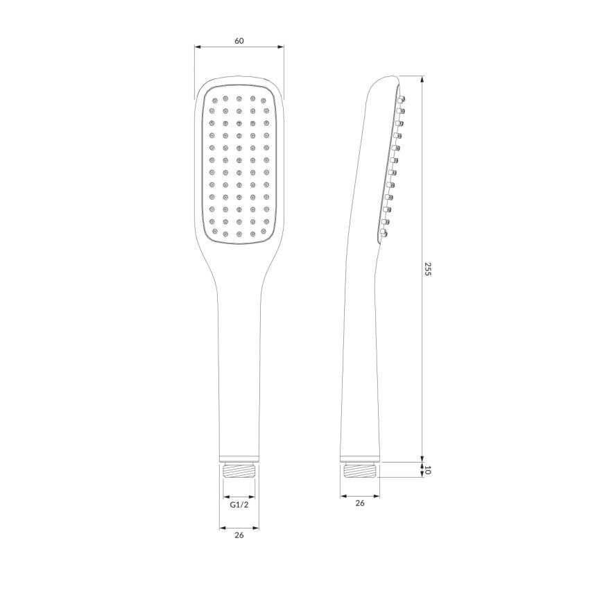 OMNIRES HUDSONX-PCR - Tuš set HUDSONX, sjajni hrom