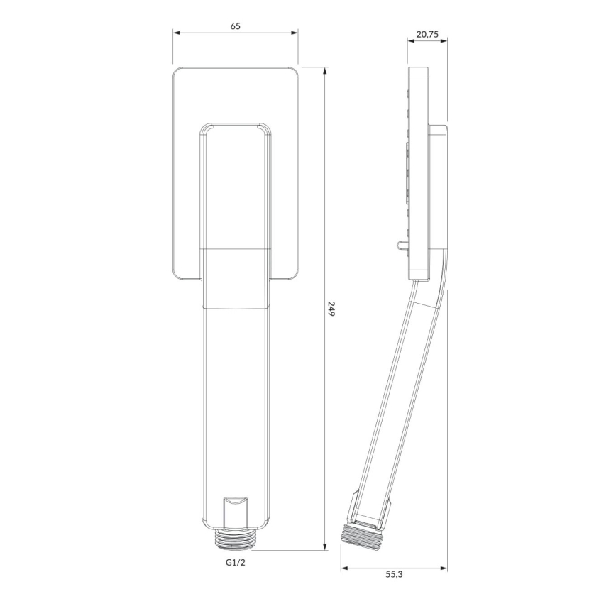 OMNIRES JIMJIM-RBL - Ručni tuš JIMJIM, mat crna