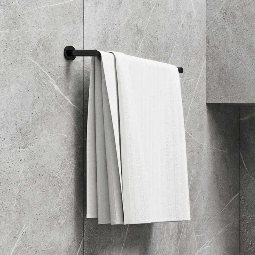 OMNIRES MP60214BL - Zidni držač za peškire MODERN PROJECT 40 cm mat crne boje