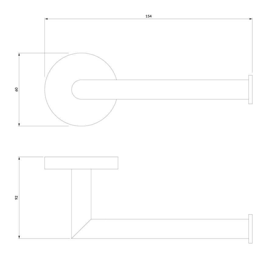 OMNIRES MP60510BL - Držač toaletnog papira MODERN PROJECT mat crne boje