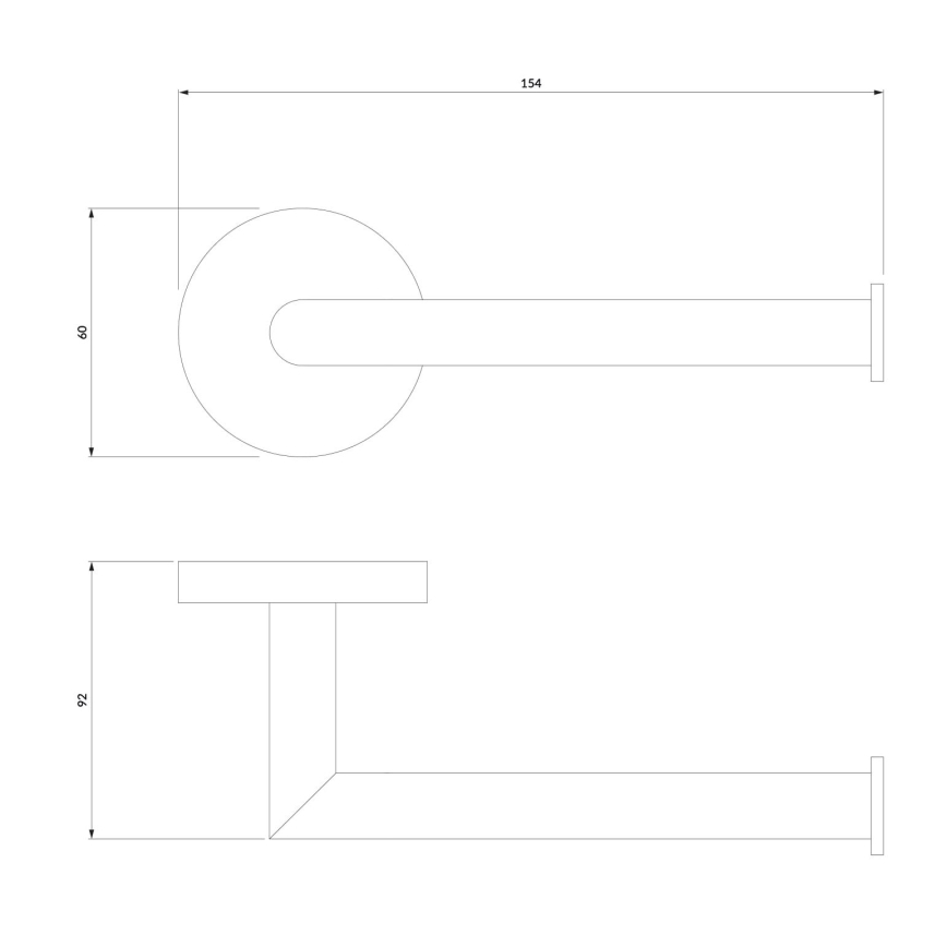OMNIRES MP60510CR - Držač toaletnog papira MODERN PROJECT sjajni hrom