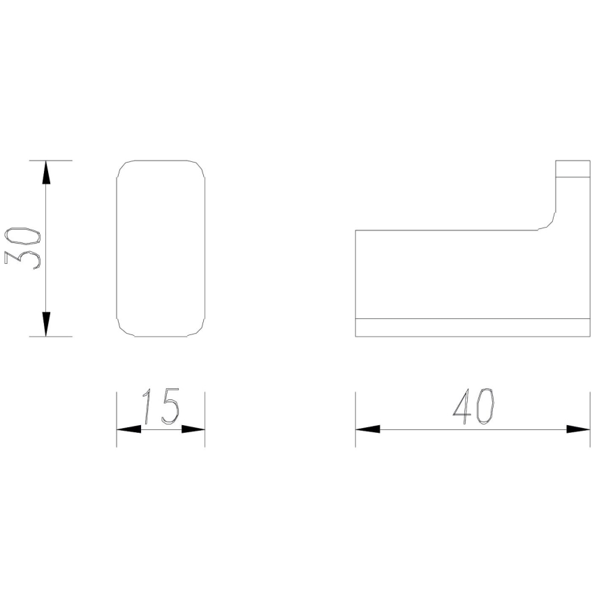 OMNIRES NL80110BL - Zidna kuka NELSON mat crne boje