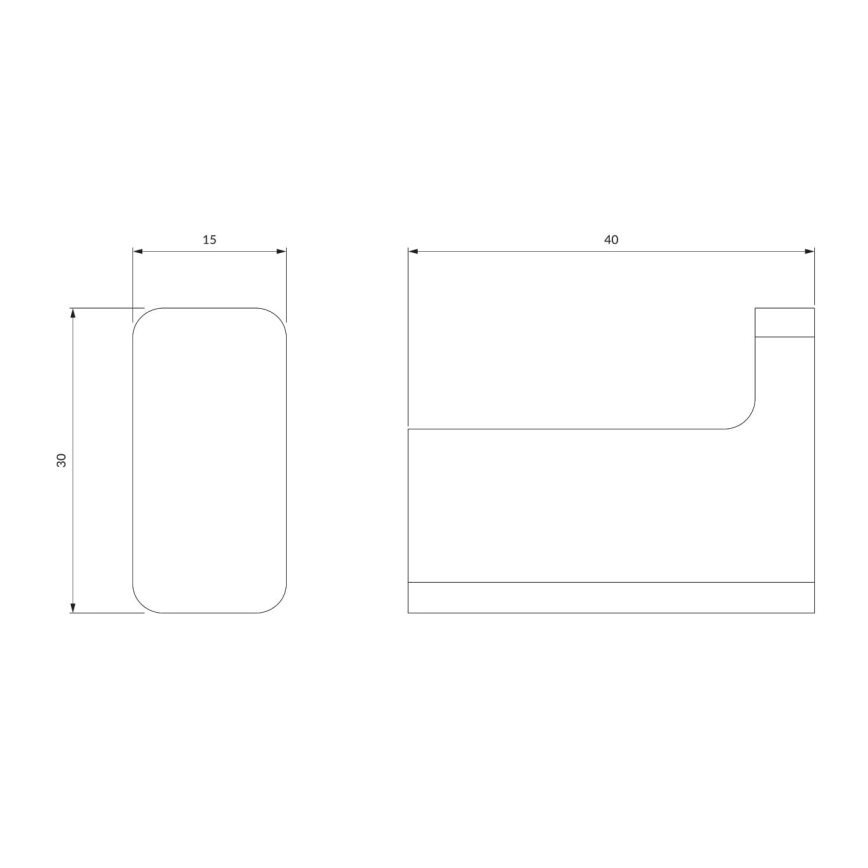 OMNIRES NL80110CR - Zidna kuka NELSON hrom visokog sjaja