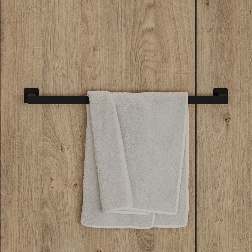 OMNIRES NL80216BL - Zidni držač za peškire NELSON 62 cm mat crna