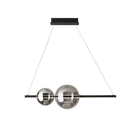 Ondaluce - LED luster na sajli FUFI (prigušiva) LED/40W/230V crna/zadimljena crna