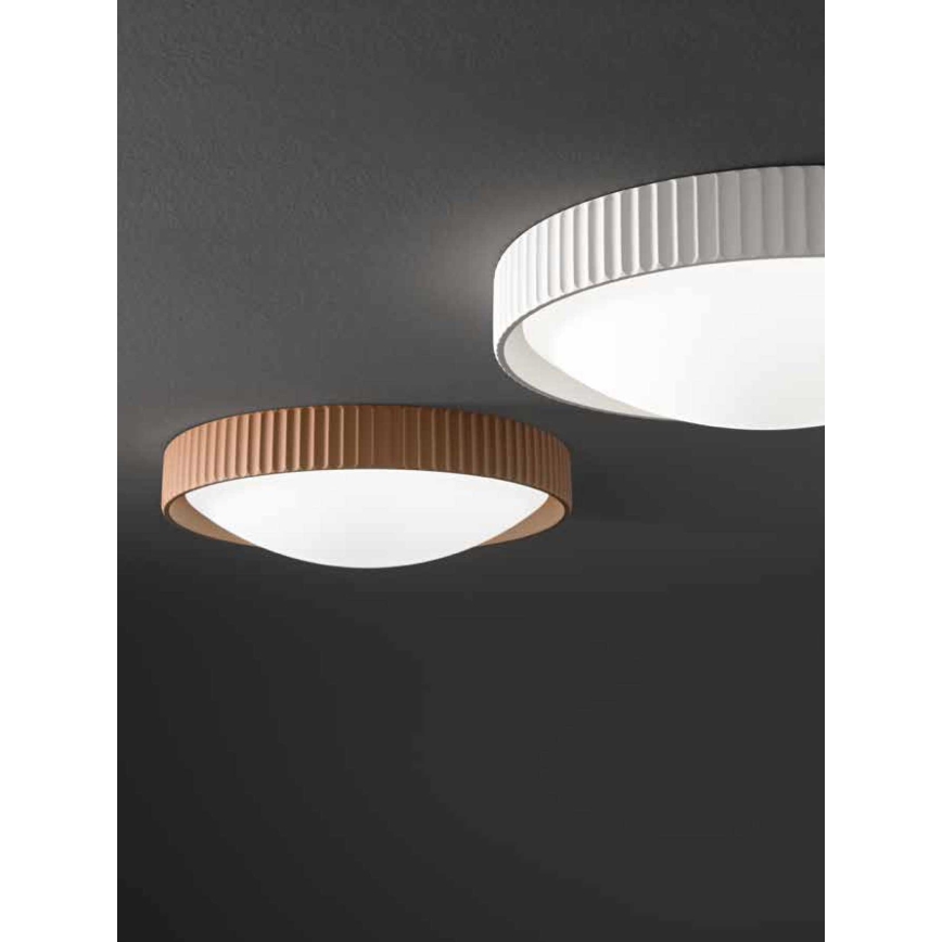 Ondaluce - LED plafonsko svetlo CONCRETE LED/20W/230V prečnik 41 cm beton braon
