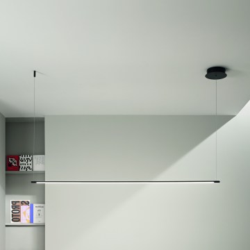 Ondaluce - LED prigušiva luster na sajli GENIUS LED/28W/230V crna