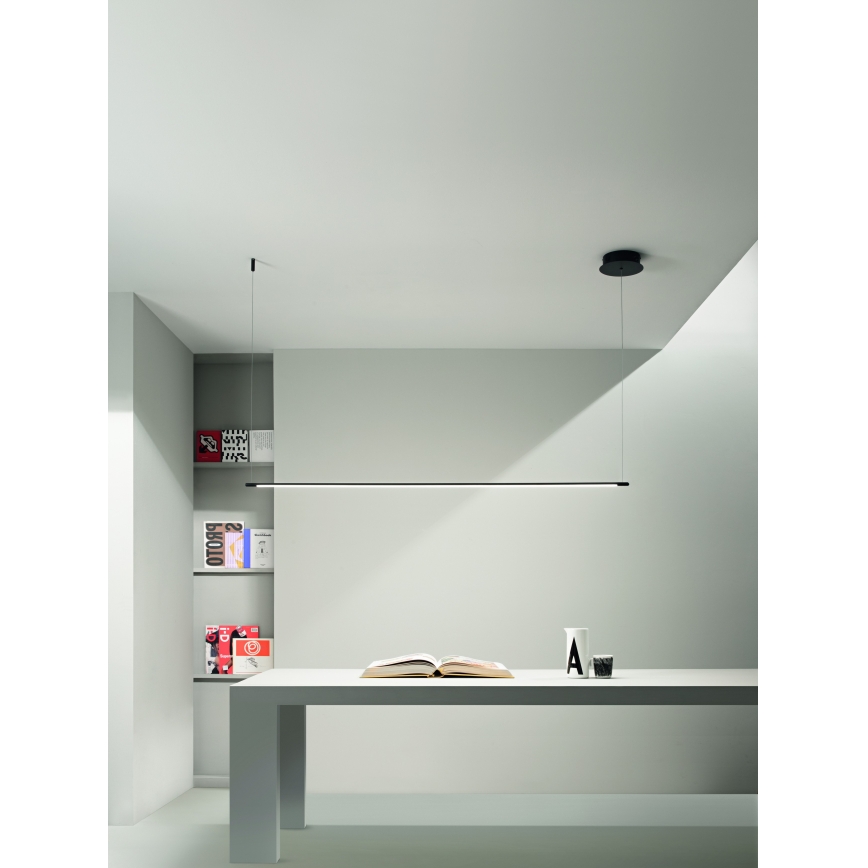 Ondaluce - LED prigušiva luster na sajli GENIUS LED/28W/230V crna