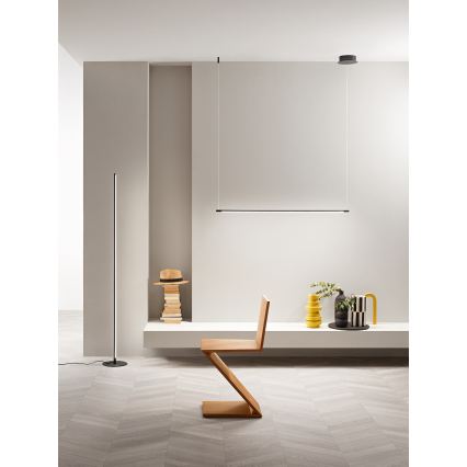 Ondaluce - LED prigušiva luster na sajli GENIUS LED/28W/230V crna
