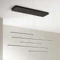 Ondaluce - LED prigušiva luster na sajli GENIUS LED/72W/230V crna