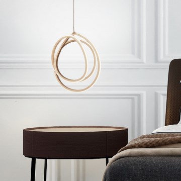 Ondaluce - LED prigušiva luster na sajli GOLDEN LED/28W/230V prečnik 31,5 cm zlatna