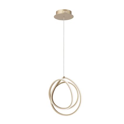 Ondaluce - LED prigušiva luster na sajli GOLDEN LED/28W/230V prečnik 31,5 cm zlatna