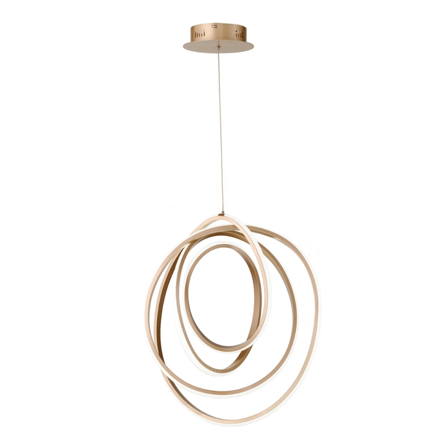 Ondaluce - LED prigušiva luster na sajli GOLDEN LED/50W/230V prečnik 50 cm zlatna