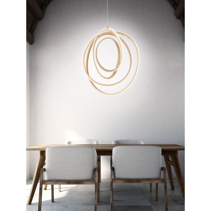 Ondaluce - LED prigušiva luster na sajli GOLDEN LED/50W/230V prečnik 50 cm zlatna