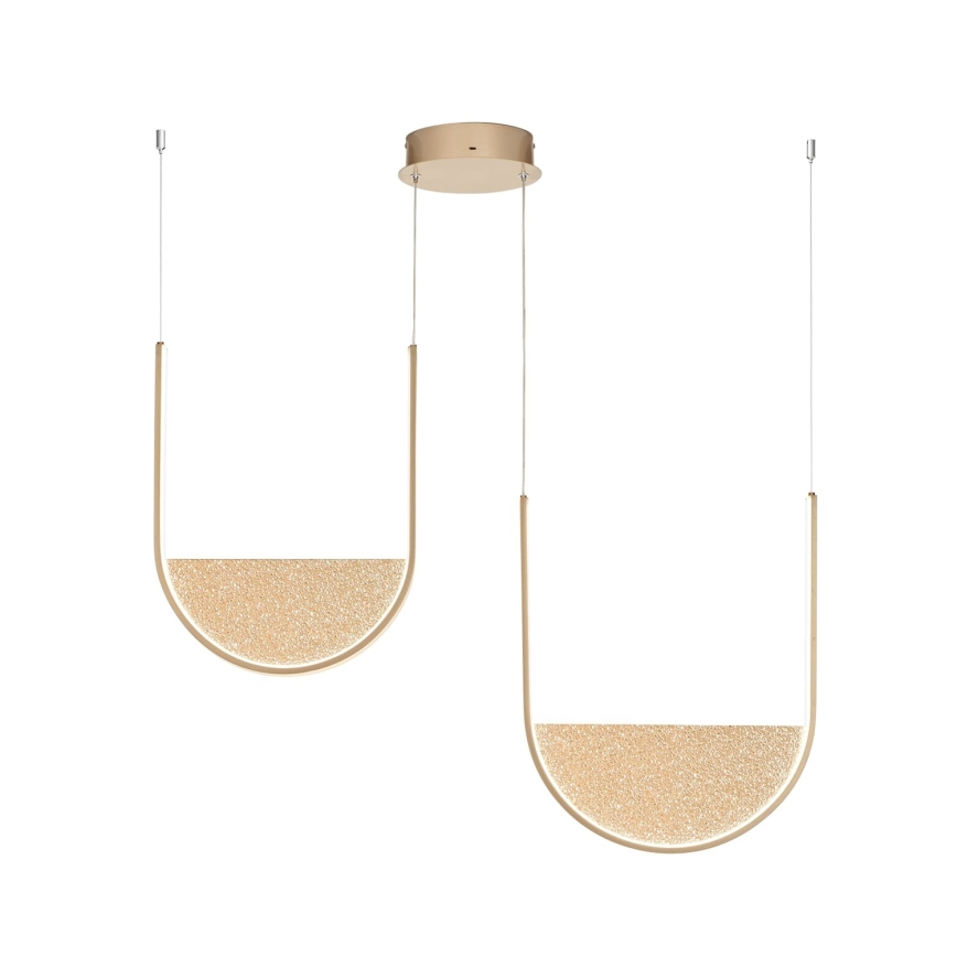 Ondaluce - LED prigušiva luster na sajli LOTUS LED/55W/230V zlatni
