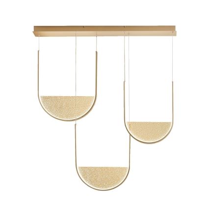 Ondaluce - LED prigušiva luster na sajli LOTUS LED/70W/230V zlatni