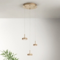 Ondaluce - LED prigušiva luster na sajli NINA LED/24W/230V prečnik 35 cm zlatna
