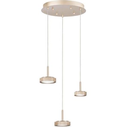 Ondaluce - LED prigušiva luster na sajli NINA LED/24W/230V prečnik 35 cm zlatna