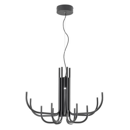 Ondaluce - LED prigušiva luster na sajli NOUVEAU LED/35W/230V pr. 78 cm crna