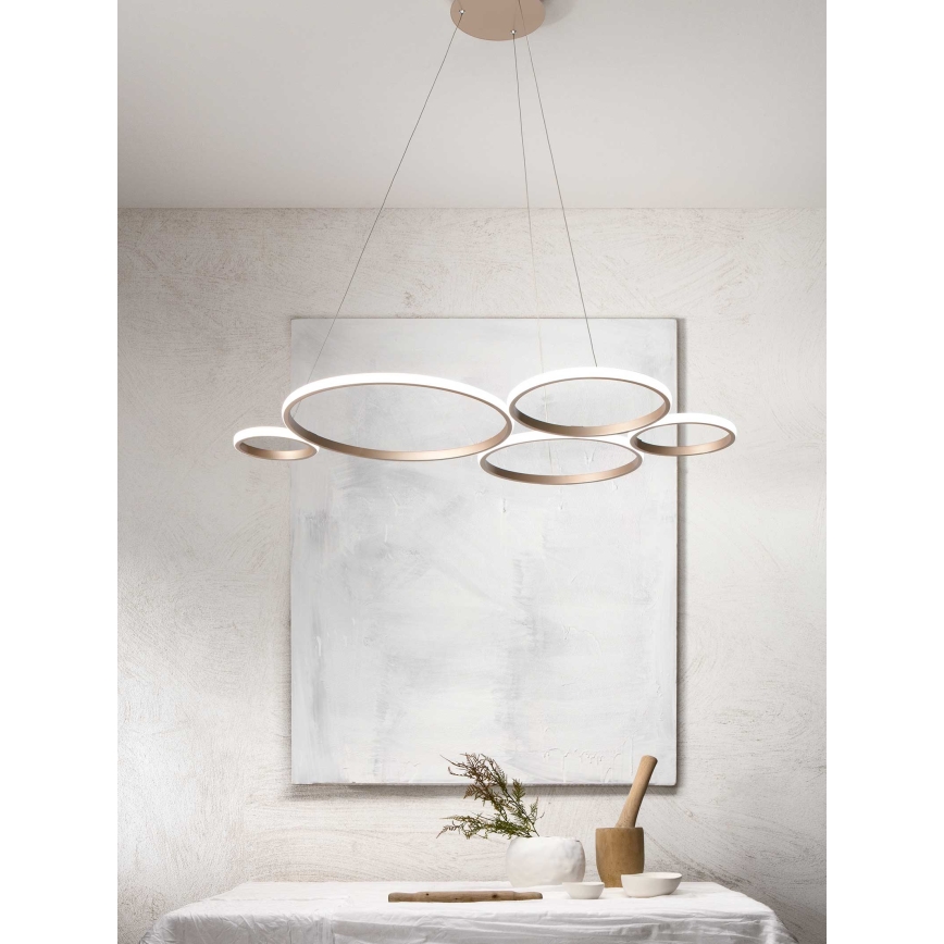 Ondaluce - LED prigušiva luster na sajli POIS LED/60W/230V zlatna