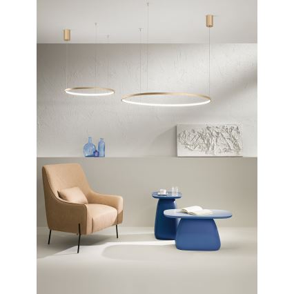 Ondaluce - LED prigušiva luster na sajli SOEL LED/47W/230V Ø 100 cm zlatna