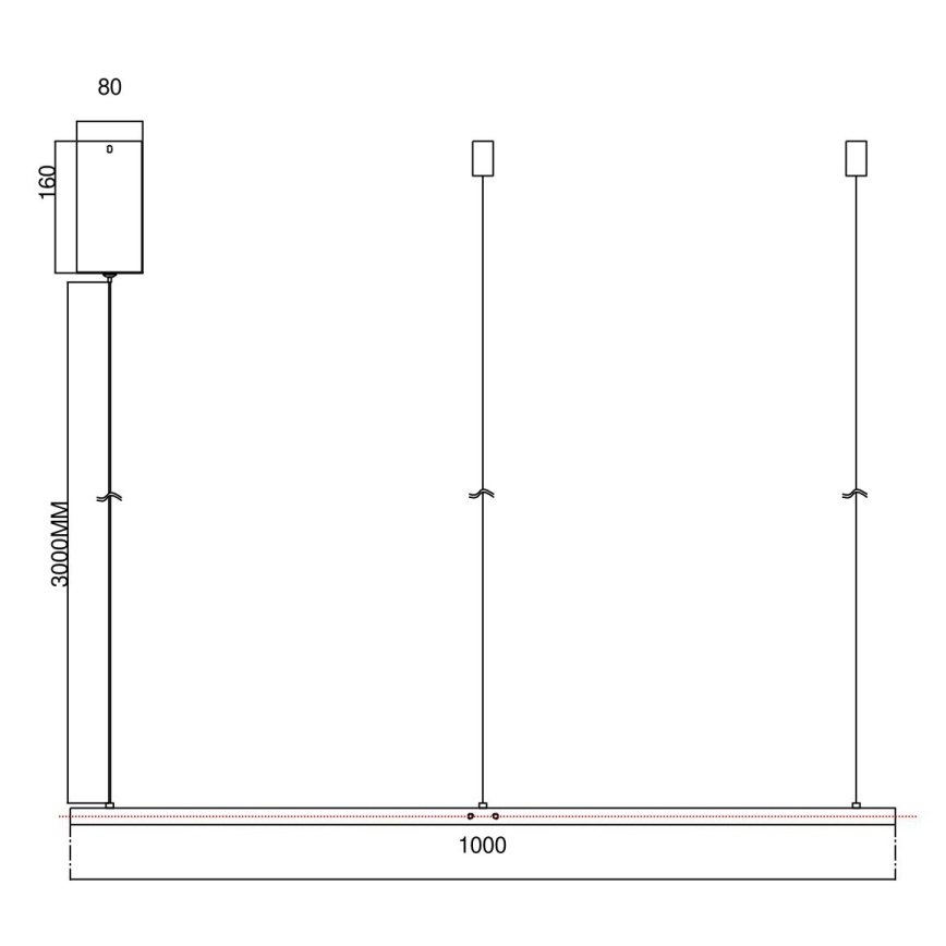 Ondaluce - LED prigušiva luster na sajli SOEL LED/47W/230V Ø 100 cm zlatna