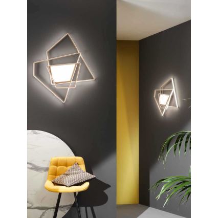 Ondaluce - LED prigušiva plafonska lampa GALAXY LED/90W/230V 71x84 cm zlatna