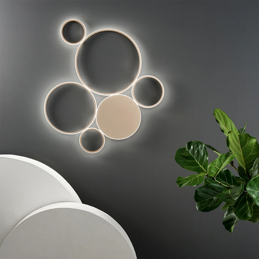Ondaluce - LED prigušiva plafonska lampa POIS LED/68W/230V zlatna