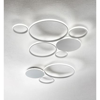 Ondaluce - LED prigušiva plafonska svetiljka POIS LED/68W/230V srebrna