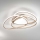 Ondaluce - LED prigušiva plafonska svetiljka ROSE LED/80W/230V 71x76 cm zlatna
