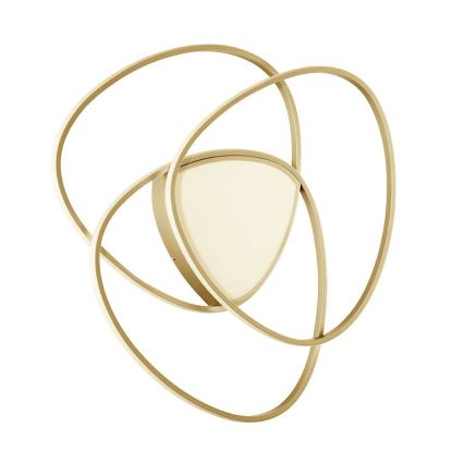 Ondaluce - LED prigušiva plafonska svetiljka ROSE LED/80W/230V 71x76 cm zlatna