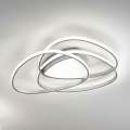 Ondaluce - LED prigušiva plafonsko svetlo ROSE LED/60W/230V 50x54 cm srebrna