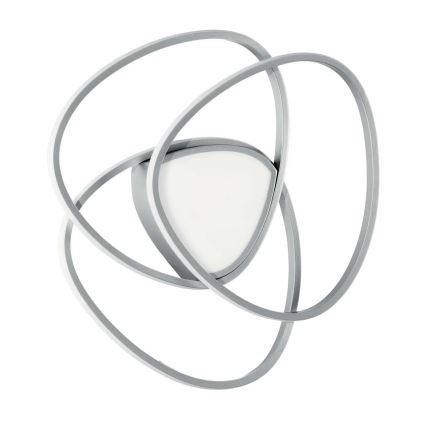 Ondaluce - LED prigušiva plafonsko svetlo ROSE LED/60W/230V 50x54 cm srebrna