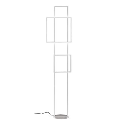 Ondaluce - LED prigušiva podna lampa DOWEL LED/77W/230V 166 cm srebrna