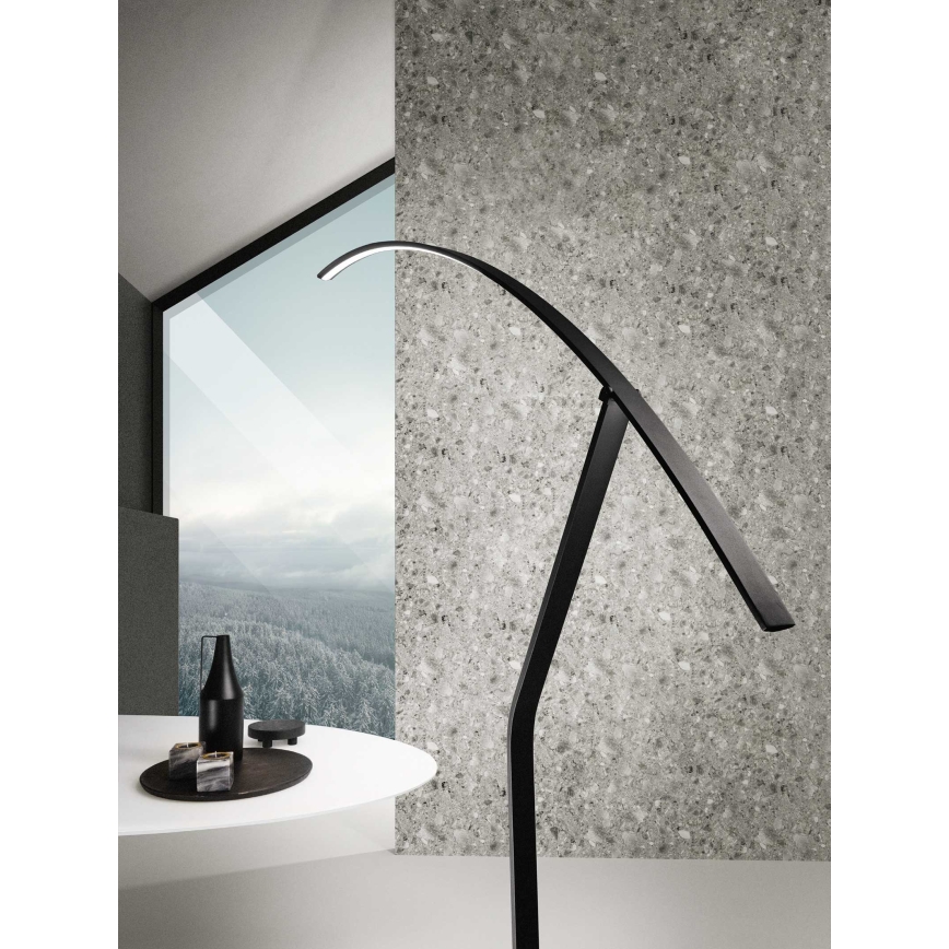 Ondaluce - LED prigušiva podna lampa FOLAGA LED/30W/230V crna