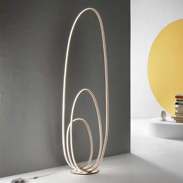 Ondaluce - LED prigušiva podna lampa GOLDEN LED/45W/230V 160 cm zlatna