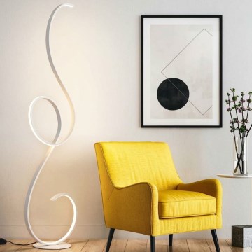Ondaluce - LED prigušiva stojeća lampa FLOK LED/44W/230V 152 cm bela