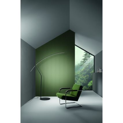Ondaluce - LED prigušiva stojeća lampa FOLAGA LED/30W/230V 190 cm crna