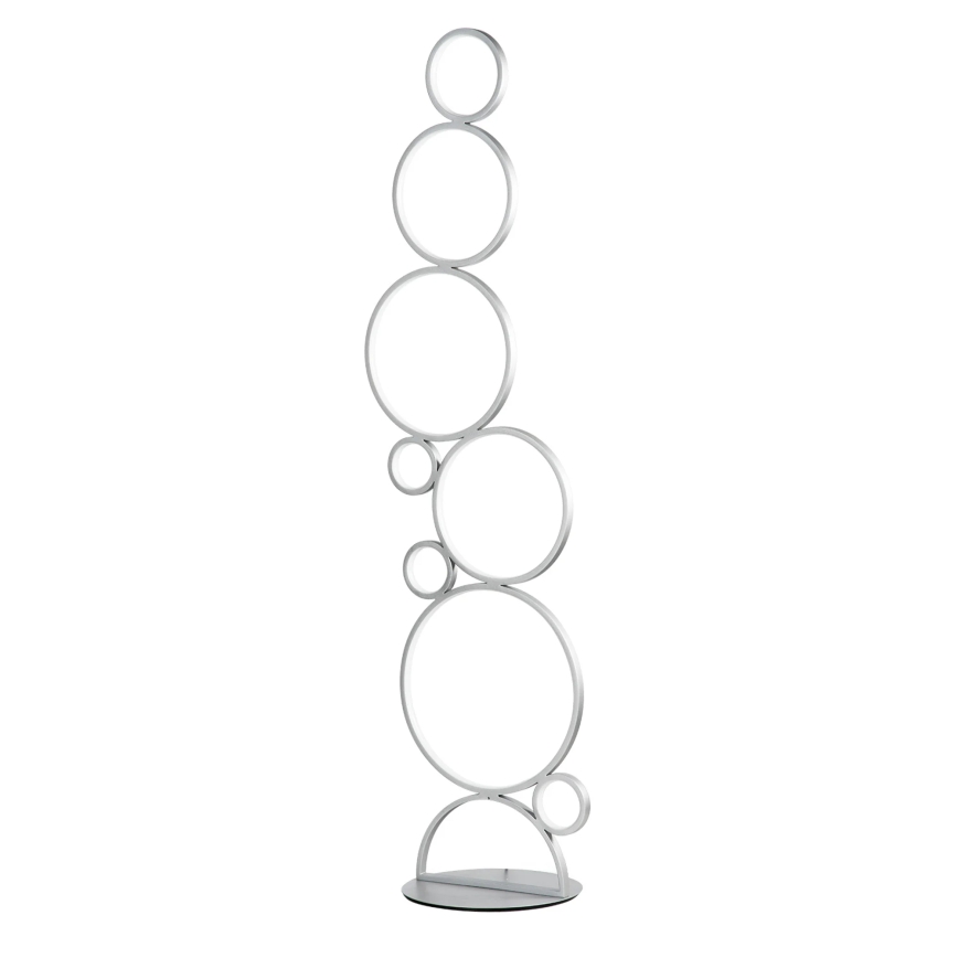 Ondaluce - LED prigušiva stojeća lampa POIS LED/52W/230V 160 cm srebrna