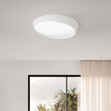 Ondaluce - LED prigušiva stropna svetiljka HALF LED/25W/230V 3000/4000K prečnik 38,5 cm bela