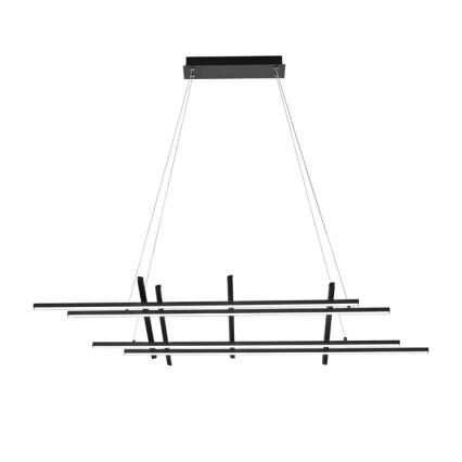 Ondaluce - LED prigušiva visilica na sajli MOVIDA LED/114W/230V crna