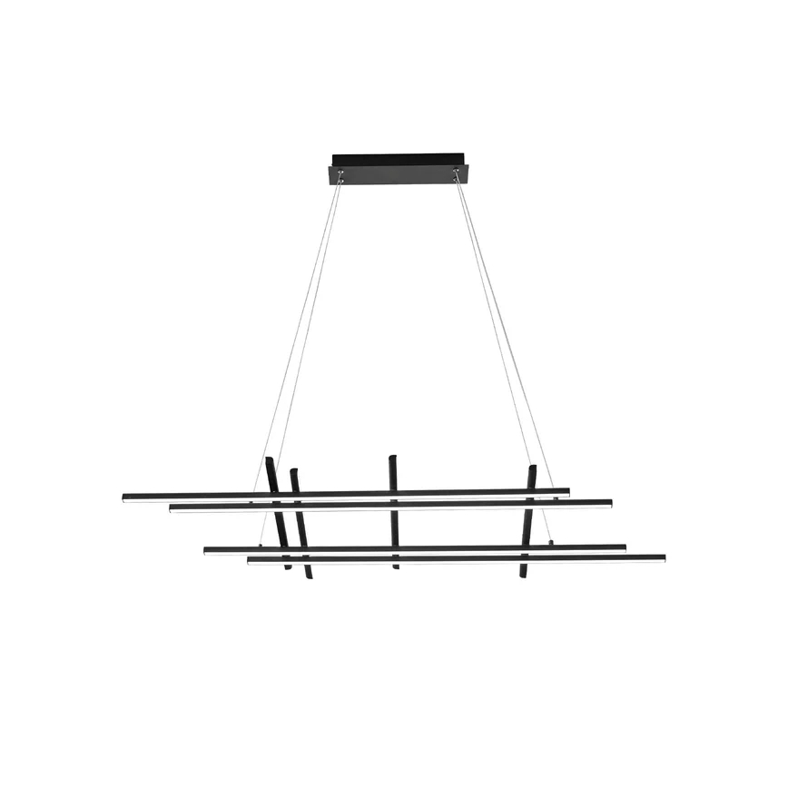 Ondaluce - LED prigušiva visilica na sajli MOVIDA LED/114W/230V crna