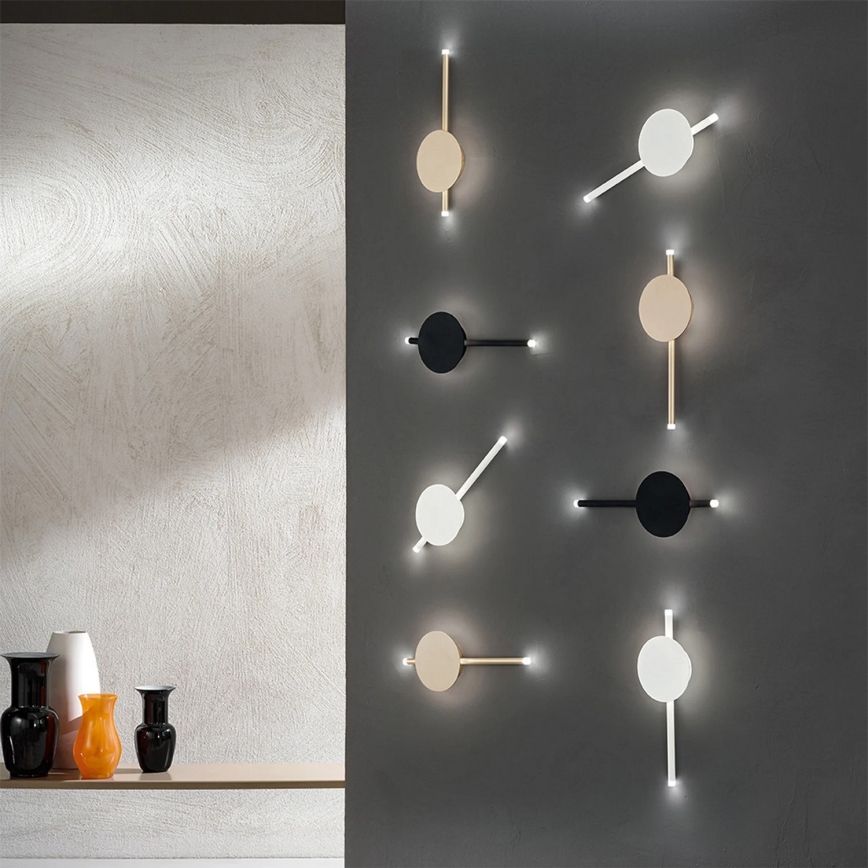 Ondaluce - LED prigušiva zidna svetiljka JAMES LED/16W/230V crna