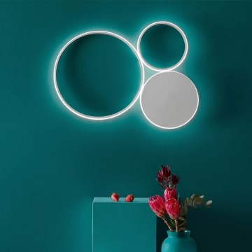 Ondaluce - LED prigušiva zidna svetiljka POIS LED/42W/230V srebrna