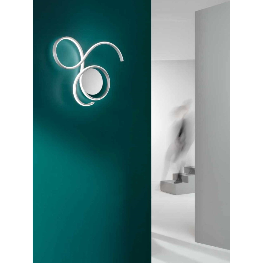 Ondaluce - LED prigušiva zidna svetiljka TWIST LED/57W/230V bela