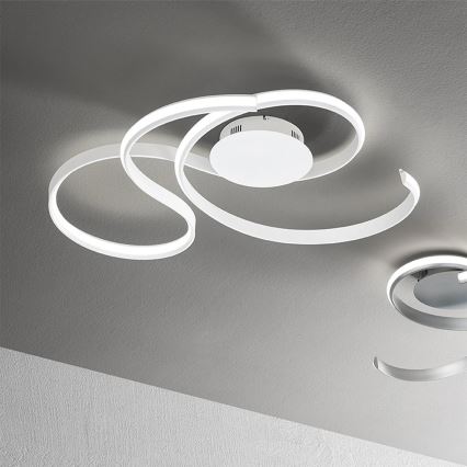 Ondaluce - LED prigušiva zidna svetiljka TWIST LED/57W/230V bela