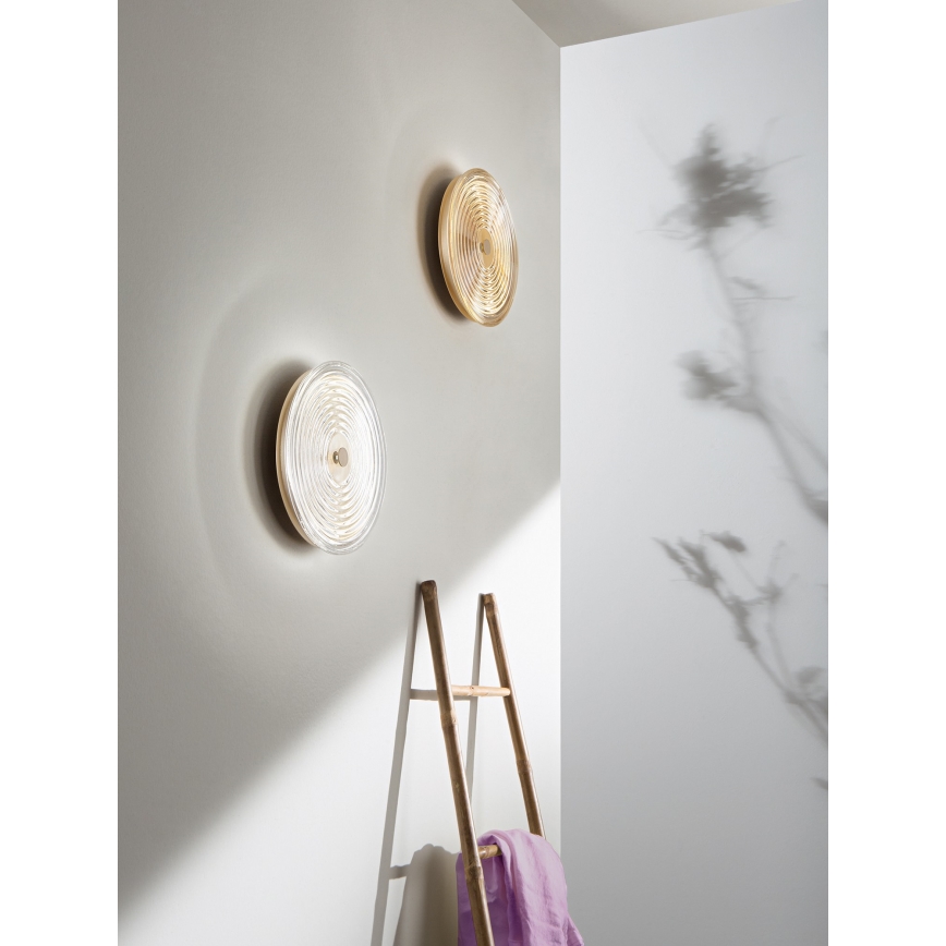 Ondaluce - LED zidna svetiljka JOKEY LED/10W/230V zlatna/prozirna